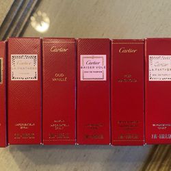 Cartier 2 ml Perfume Samples - Set Of 6