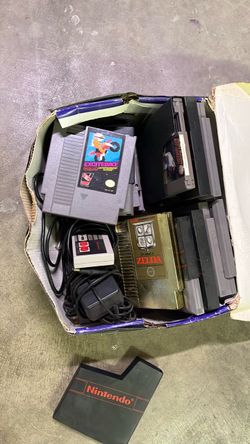 Box full of Nintendo stuff