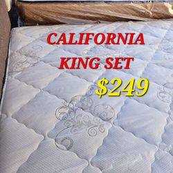CALIFORNIA  < KING SET $249 < MATTRESS AND BOX SPRING