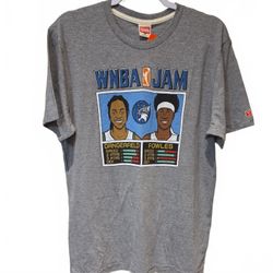 WNBA Men's Homage Dangerfield & Fowles Gray Minnesota Lynx WNBA Jam T-Shirt NWT