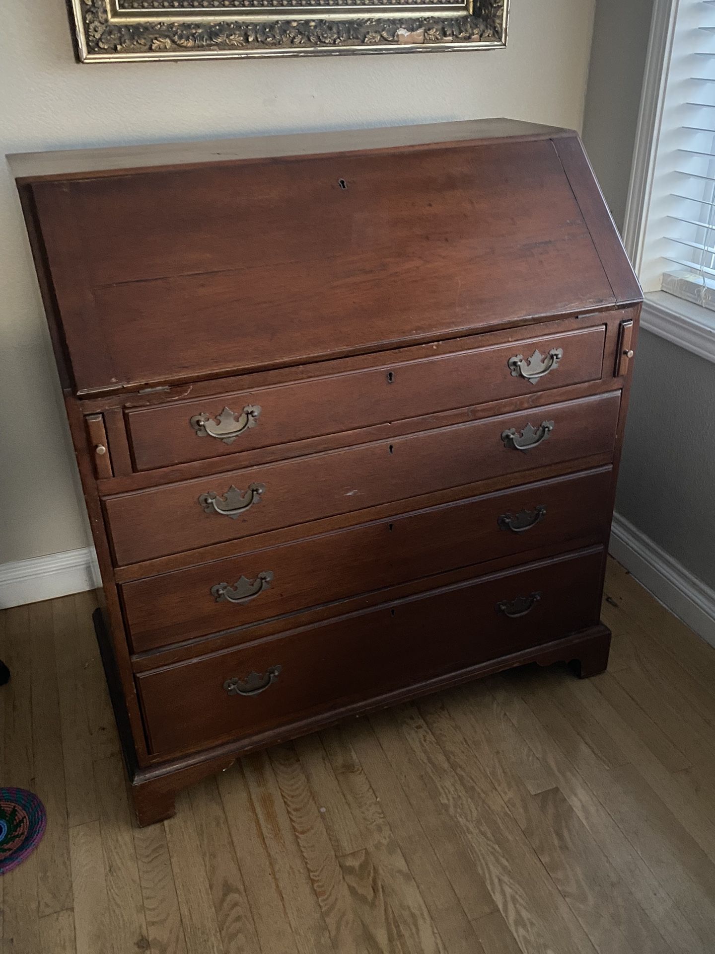 Antique Fold Down Desk 