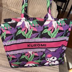 Kuromi Floral Tote Bag – Cute & Stylish Reusable Carry-All