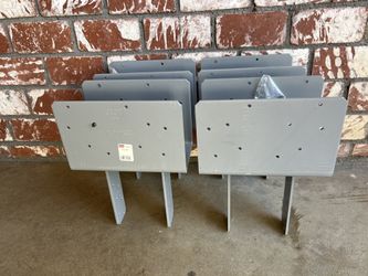 4 pc Simpson Strong-Tie CCQ5-6SDS2.5 CCQ Column Cap for 5-1/8 in. Beam, 6X Post with Strong-Drive SDS Screws (4 pc New) they come with lag bolts