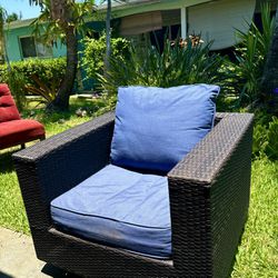 Kevin Charles Swivel Outdoor Arm Chair 