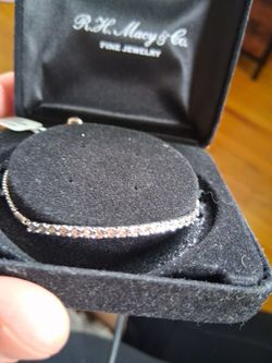 1/10 CT silver bolo bracelet (small)