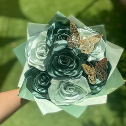 Green Ribbon Bouquet 