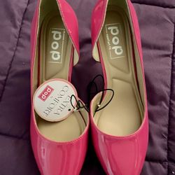 Women’s Pop Avienna hot pink heels sz.8. 92563
