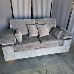 Chenille Sofa Upholstered Lovesest 