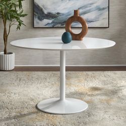 Simple Living Pisa Oval Table - All White $150