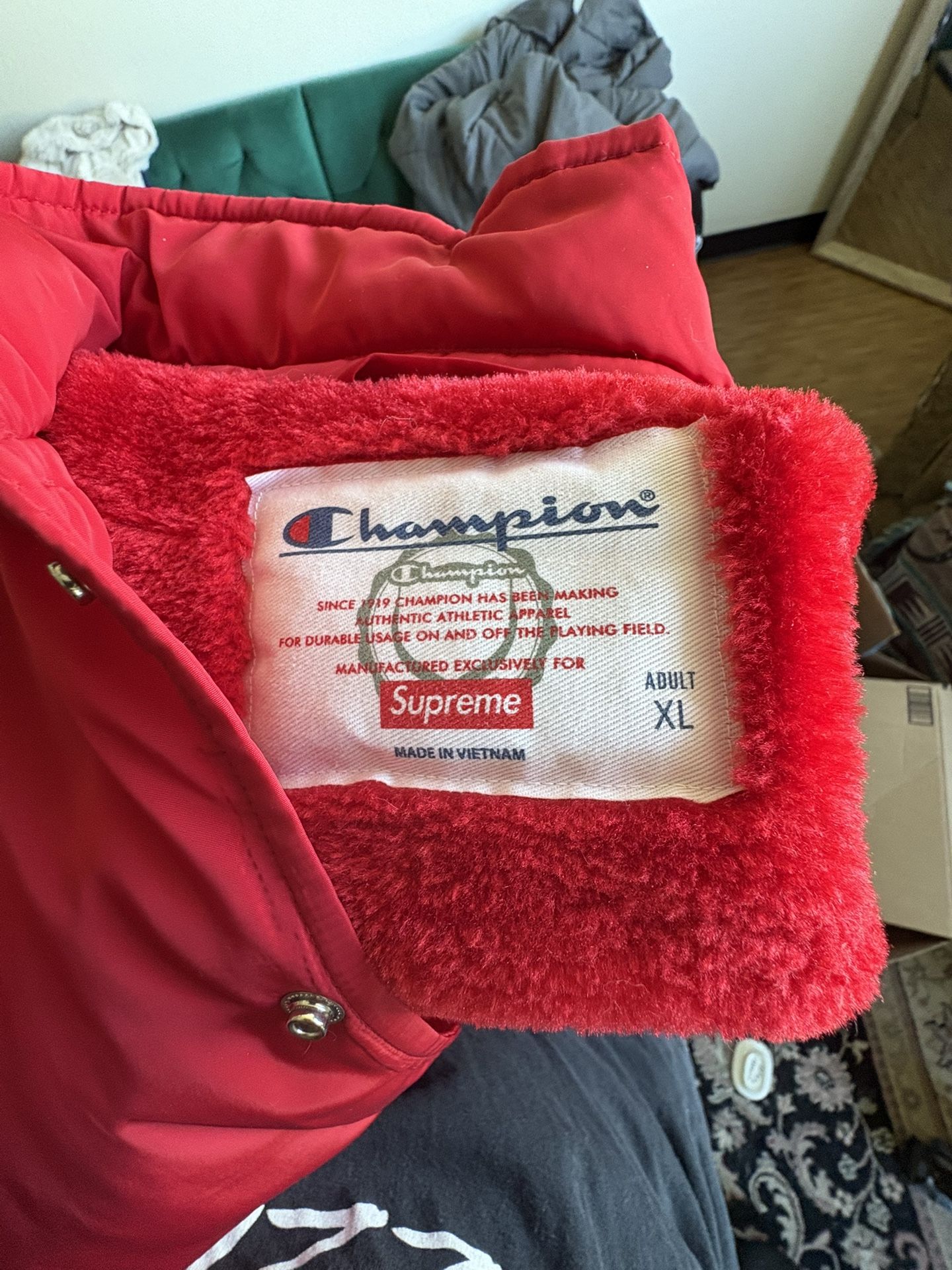 SUPREME x CHAMPION Coaches Jacket