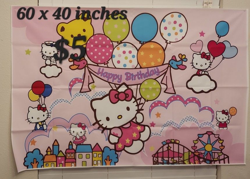 Hello Kitty Birthday Banner