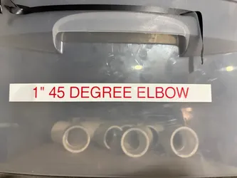 1” 45 elbows - $2