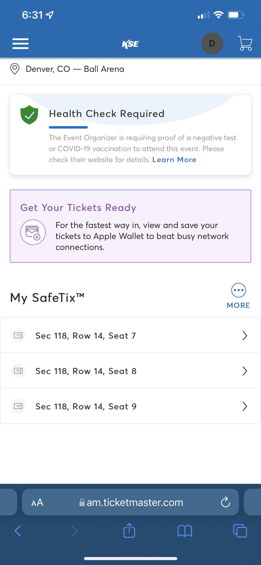 2 Tickets Tonight Game