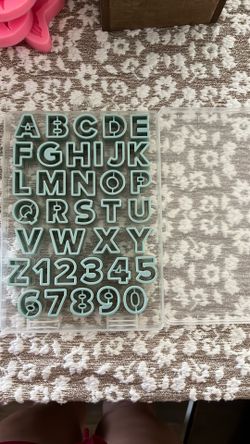 Letters and numbers cake decorating kit