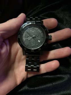 Zodiac Chronograph Watch Black Stainless Steel