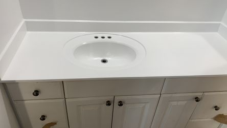 Vanity top refinishing