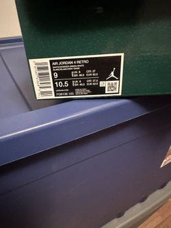 Air Jordan 4 Retro. Green And White