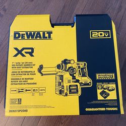 Dewalt Sds plus Hammer drill with vacuum 2 batteries charger and hard case