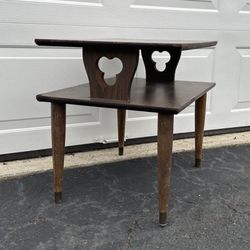 Vintage Mid Century 2 Tier Side End Table