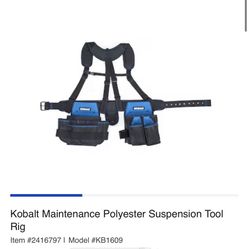 Kobalt Suspension & Tool Belt 