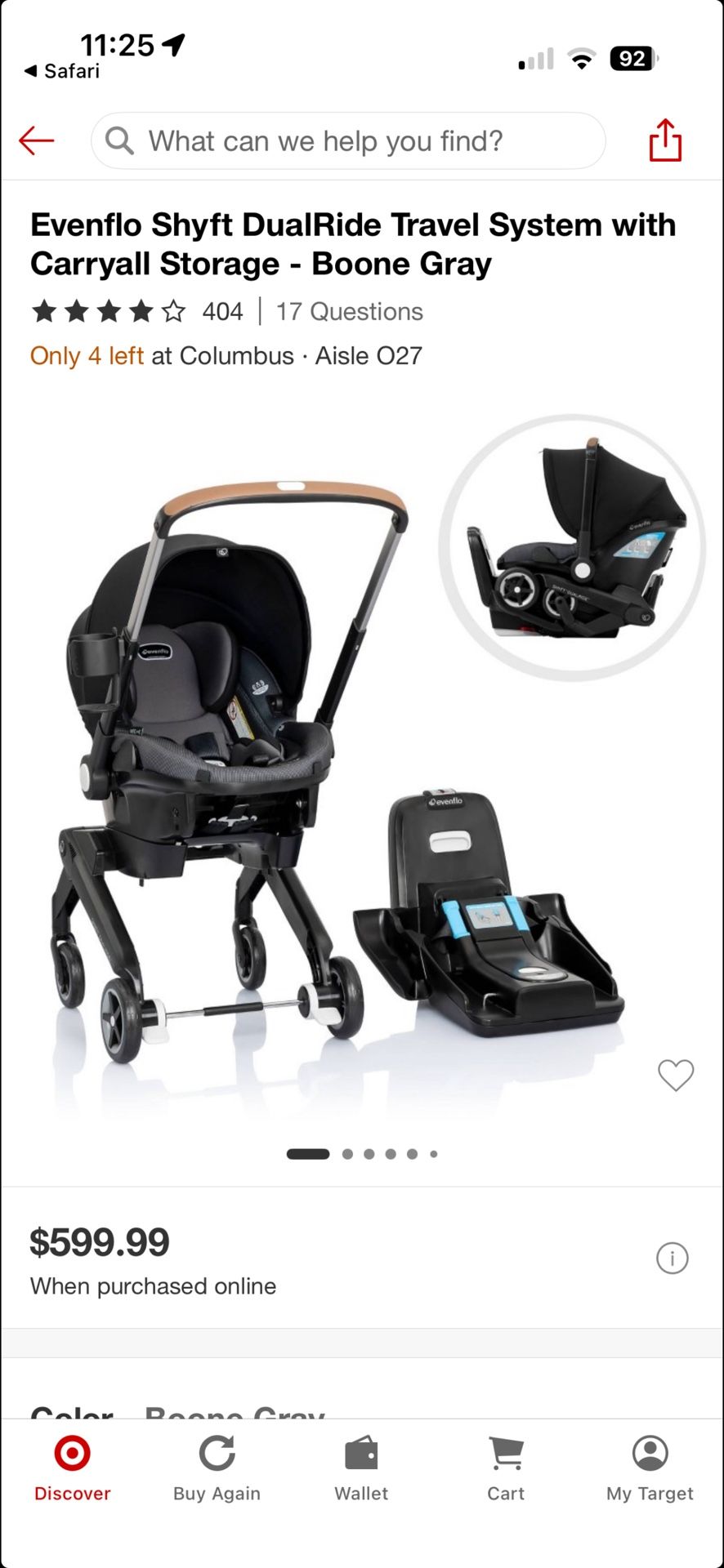 Baby Car Seat And Stroller Combination