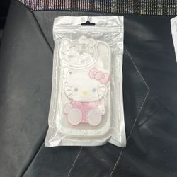 Hello Kitty Iphone 13 Pro Phone Case With Slideable Mirror