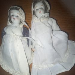 Vintage  Porcelain Doll 7’ Inch