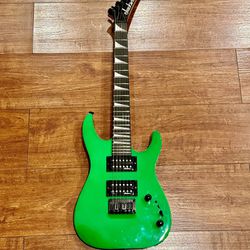 Jackson JS1X Dinky Minion Electric Guitar Neon Green + Soft Mini Gig Bag