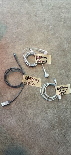 iphone chargers / earbuds