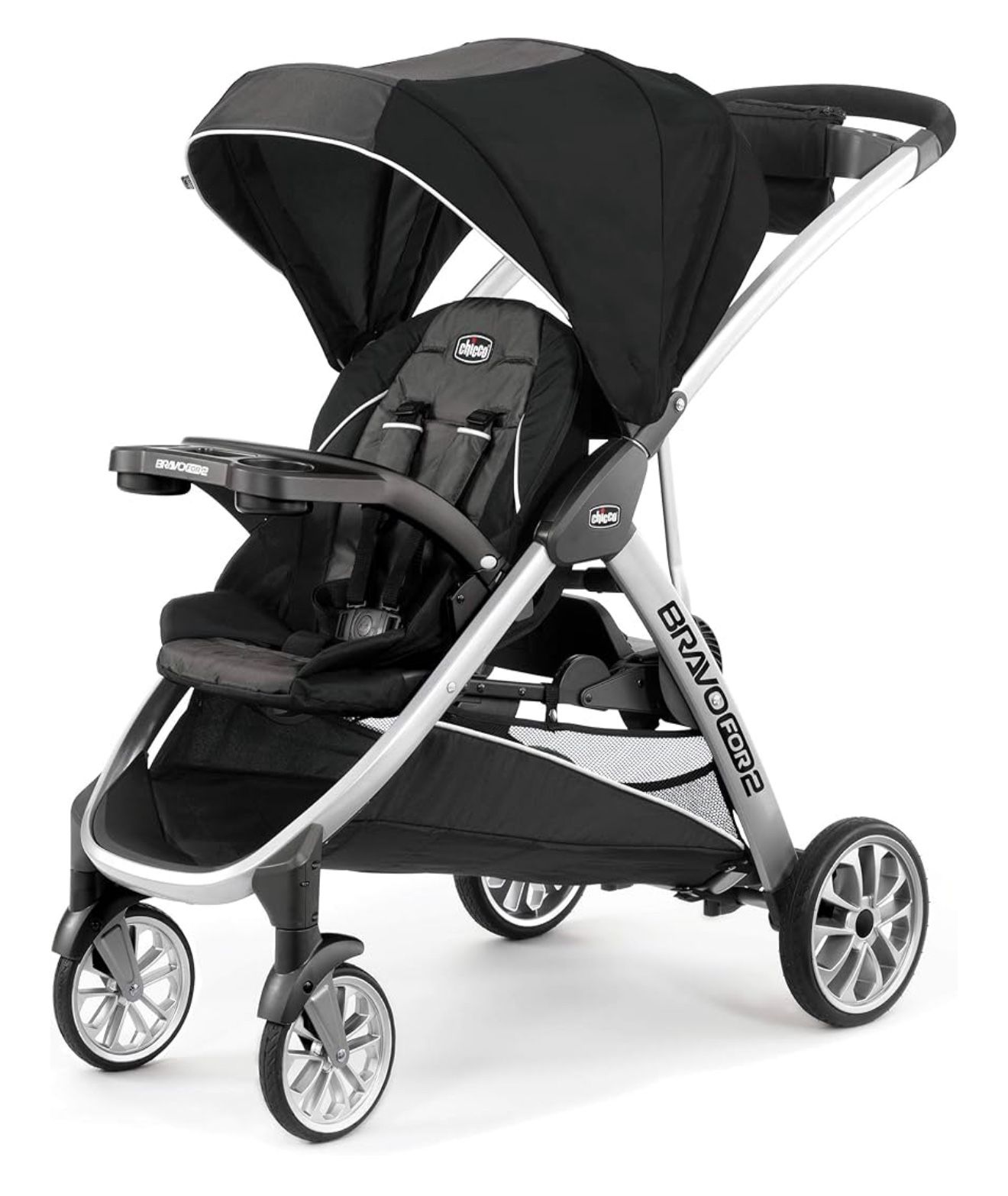 Chicco BravoFor2 Stroller (Iron) – brand new in box