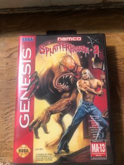 Splatterhouse 3 Sega Genesis CIB Complete W/ Manual, Box, Hanger Tab Intact Authentic