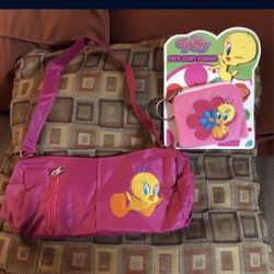 New Tweety Bird Purse And Coin Purse