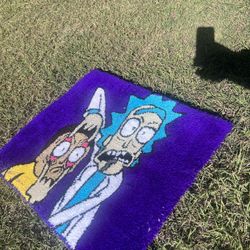 Custom Rick And Morty Rug