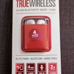 Red Wireless Earbuds