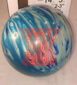 14LB DV8 Double Trouble Bowling Ball