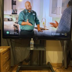 Sharp 60” AQUOS 3D Tv With Mobile Stand