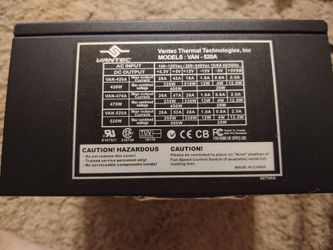 Vantec 520 Watt Power supply