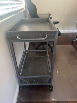 Rolling bar cart