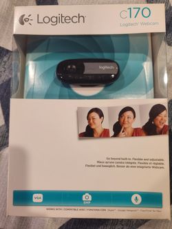 Logitech C170 Webcam 5MP USB 2.0 PC Video Camera Windows Streaming Cam - NEW
