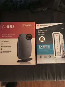 Modem and Router Bundle
