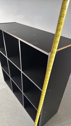 Black Cube Storage Shelving Unit