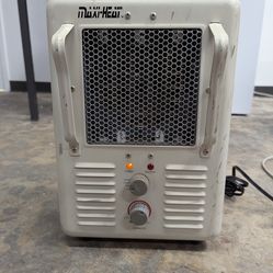 TPI 188TASA 1-Phase Fan Forced Milk-House Style Standard Portable Electric Heater, 5120 Btu/hr Capacity, 120 VAC, 1.5/1.3 kW