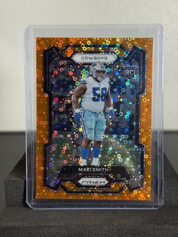 Mazi Smith Panini Prizm Orange Rookie Card Cowboys