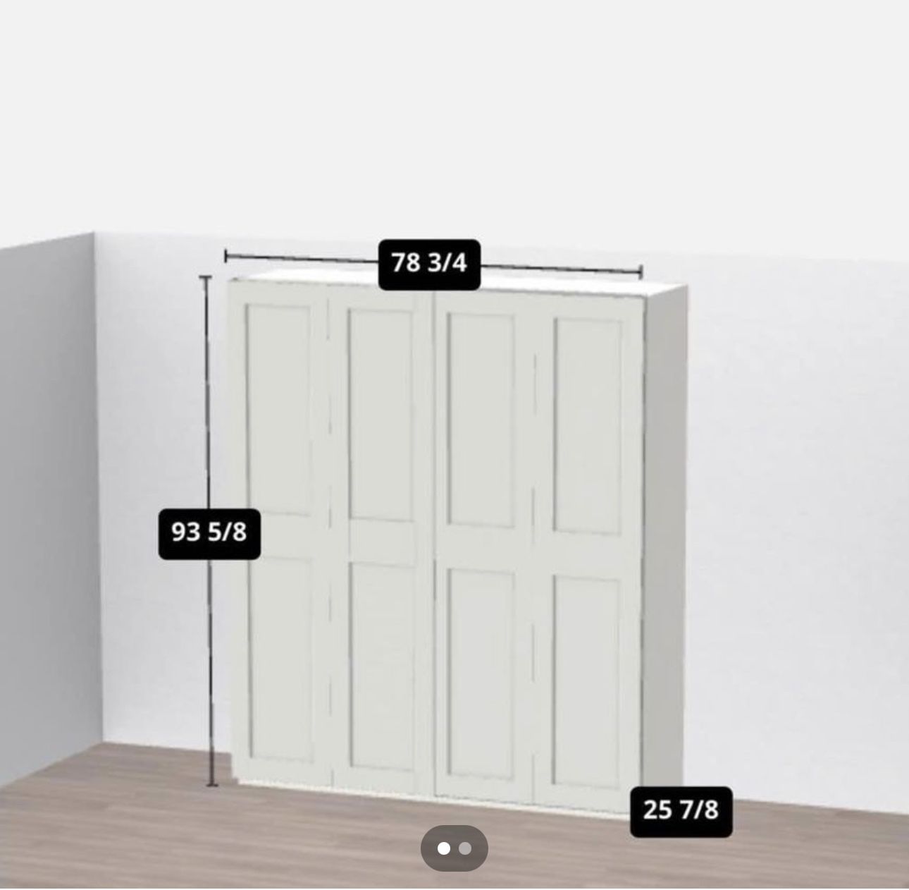 5 Piece Ikea PAX Wardrobe Closet System