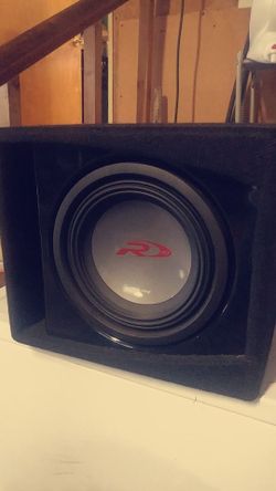 10" sub in box