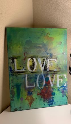 Medium Love Oil Painting on Canvas