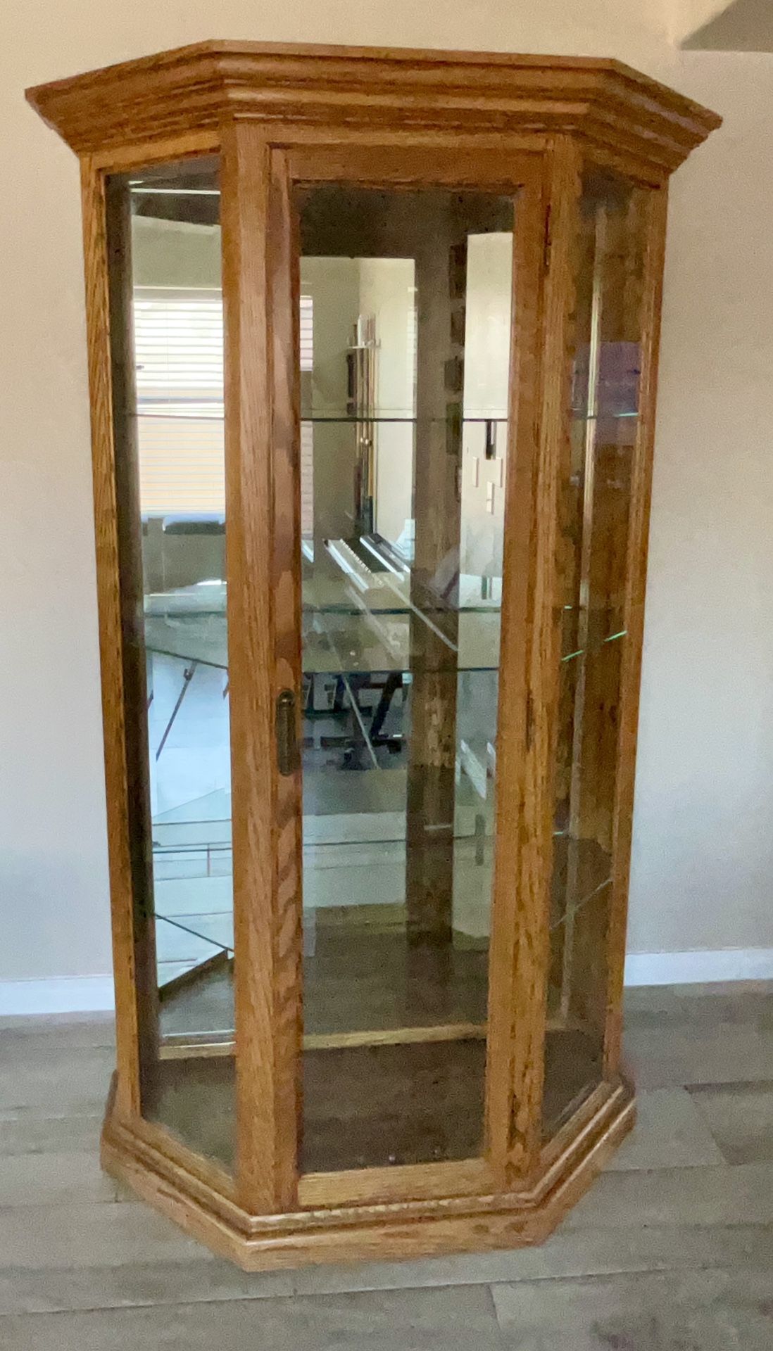 Oak Curio Cabinet