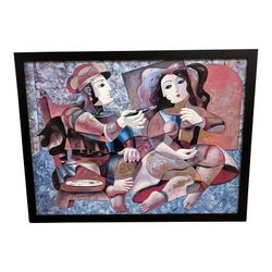 Signed Oil Painting by Oleg Zhivetin Framed