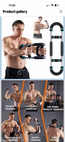 Twister Arm Trainer, Adjustable Chest & Arm Exerciser for Men Women, Portable Home Fitness Equipment Kit for Upper Body Muscle Strength Training, Idea