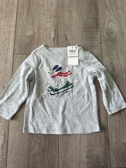 Baby Boy Long Sleeve Graphic Tee 6-9 Months